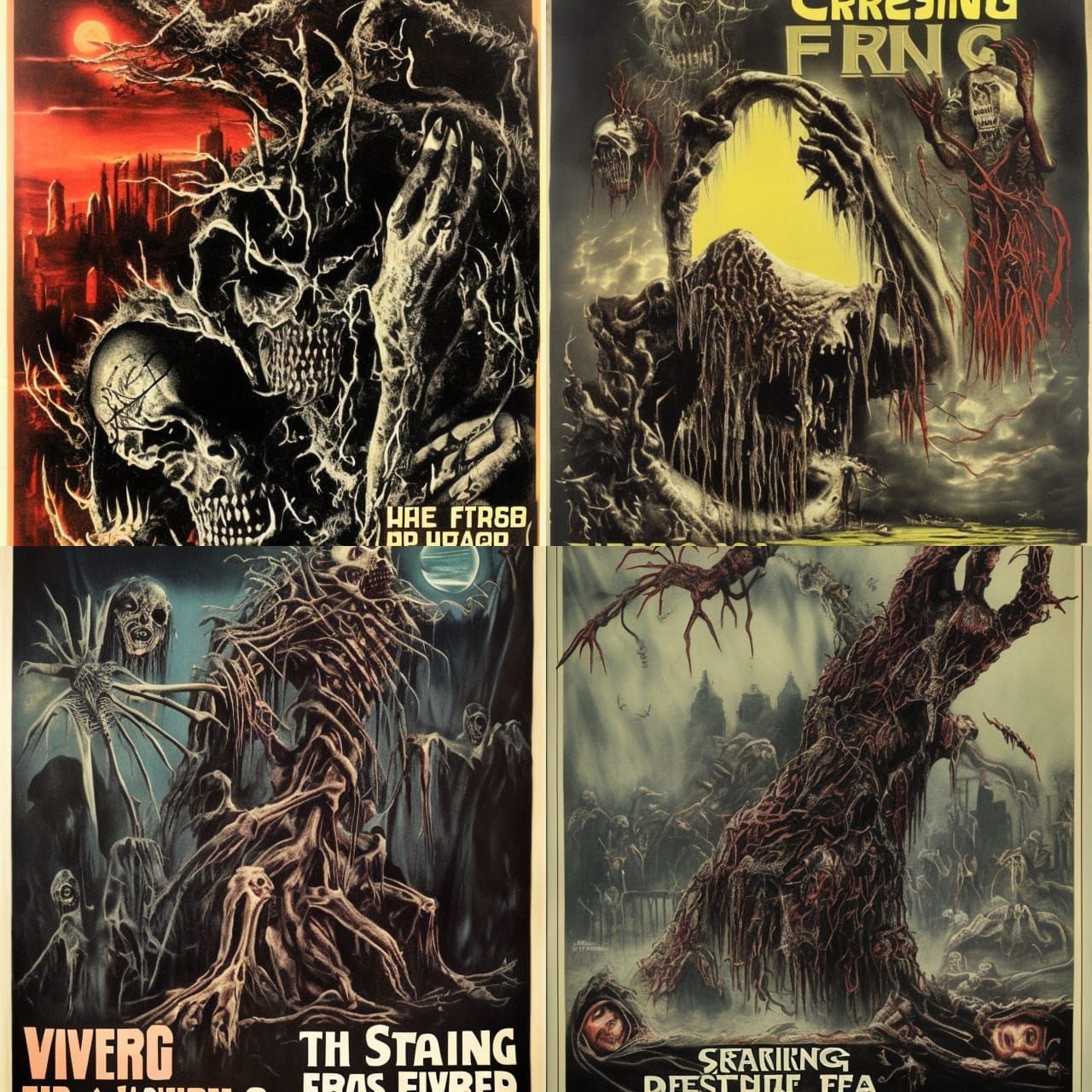 Creeping Flesh: A Vintage Horror Poster