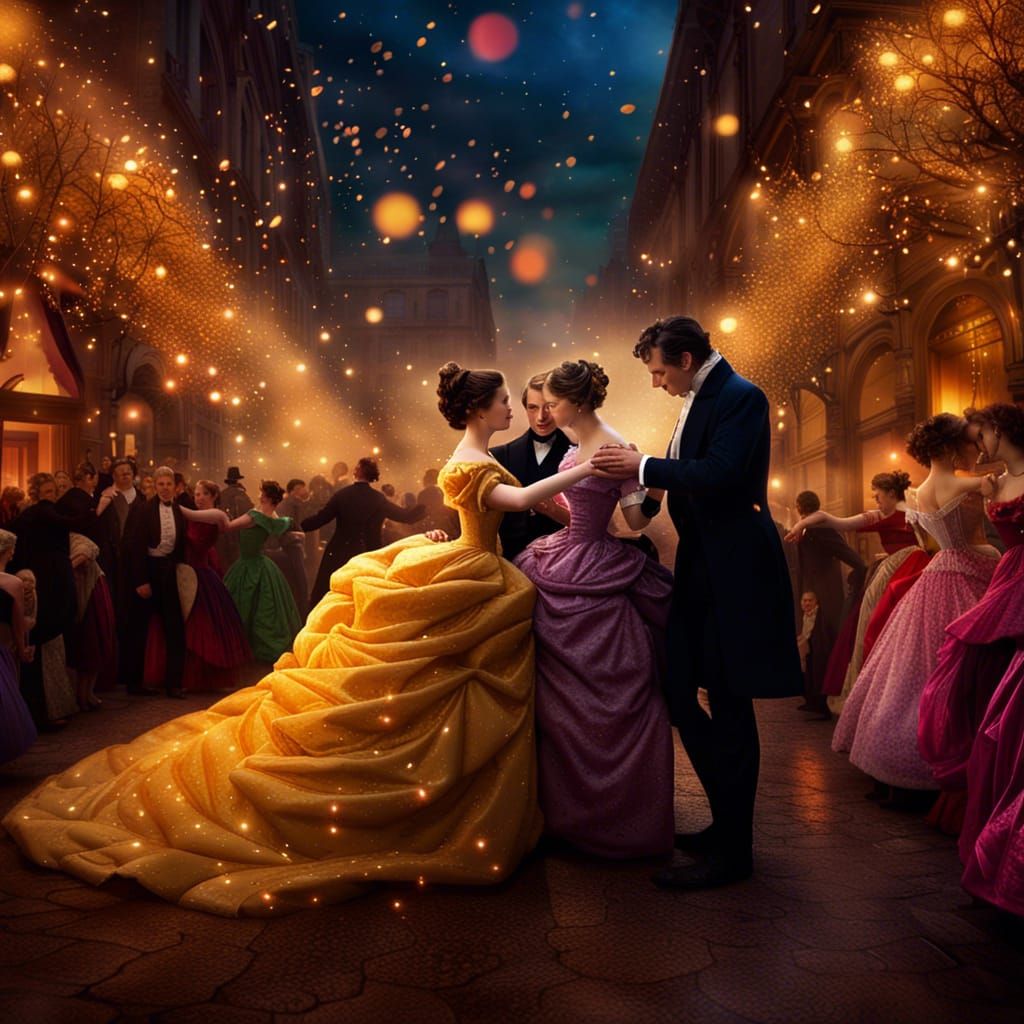 19th Century New Year's Ball: A Matte Painting