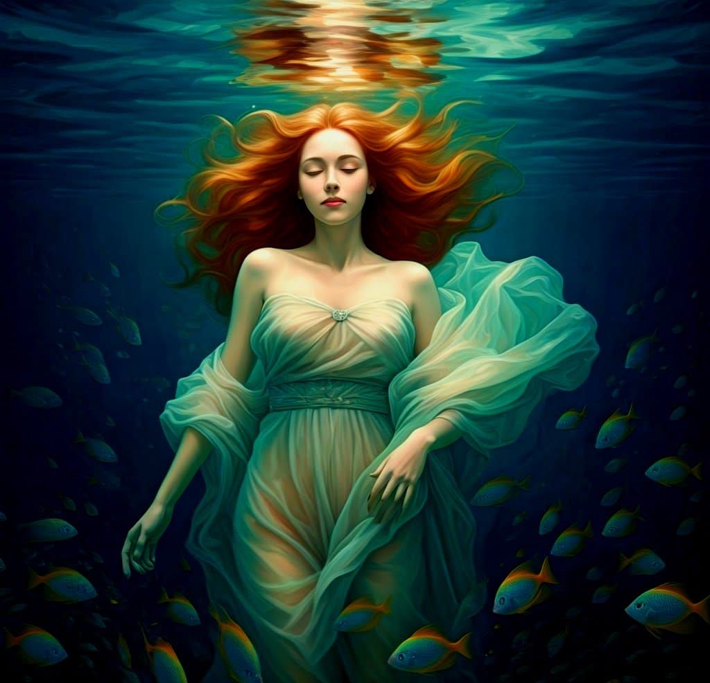 Serenely Submerged in an Underwater Paradise