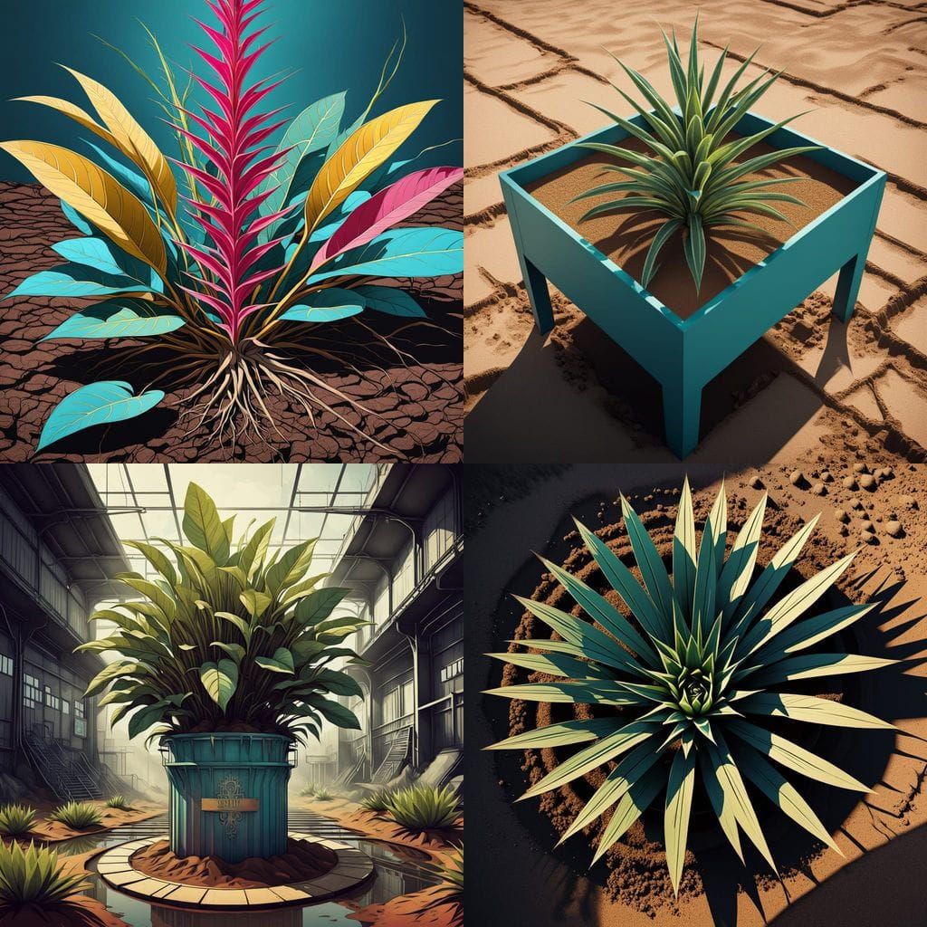 Killer Container Spike Plant in Pop Art Style