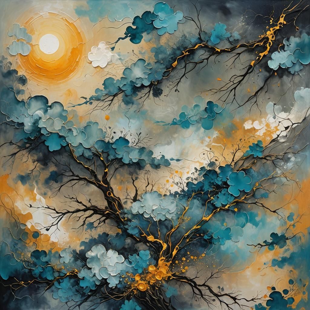 Abstract Hope Rises with the Sun