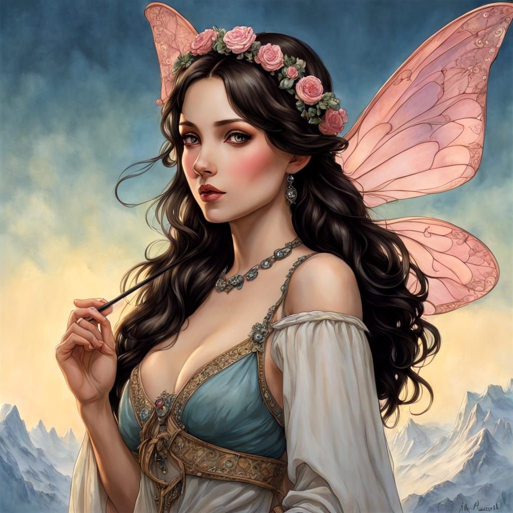 Beautiful fantasy fairy by anton pieck