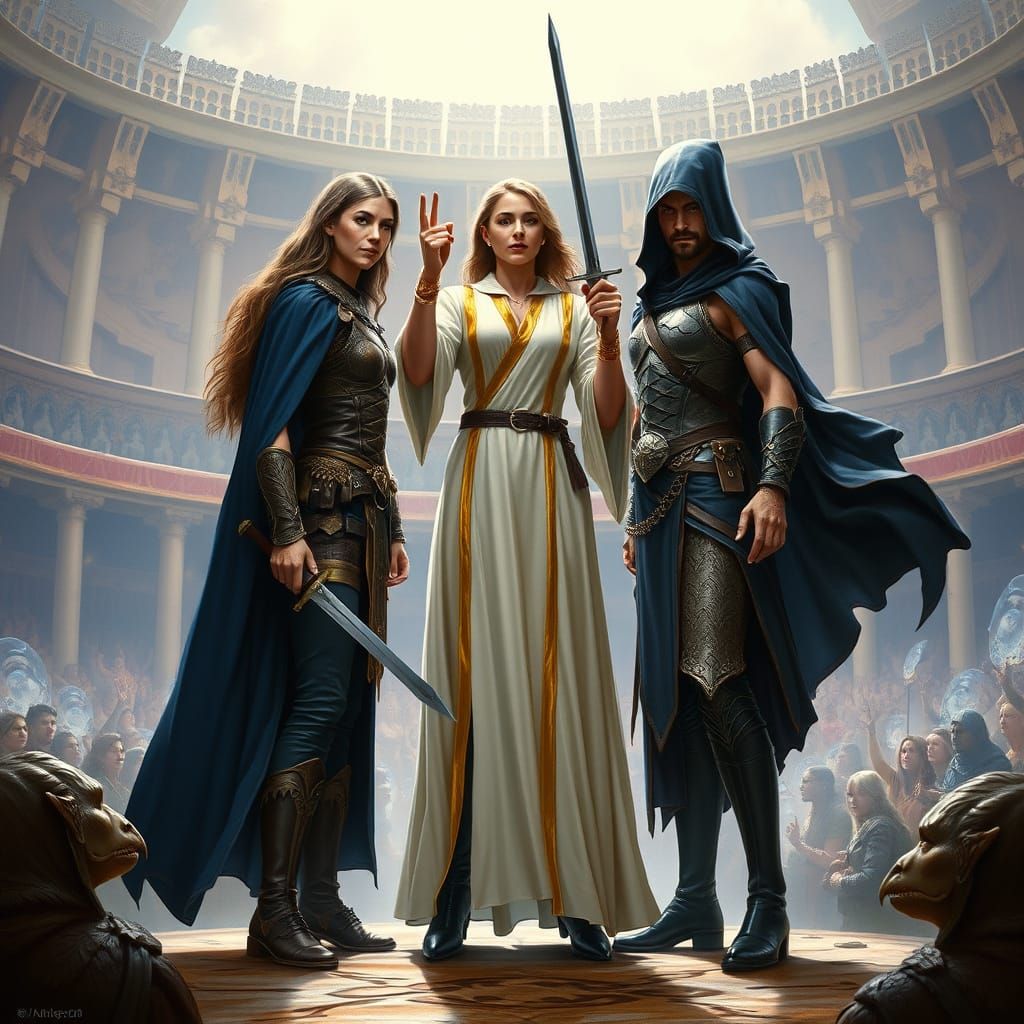 Legendary Females Clash in Ancient Arena