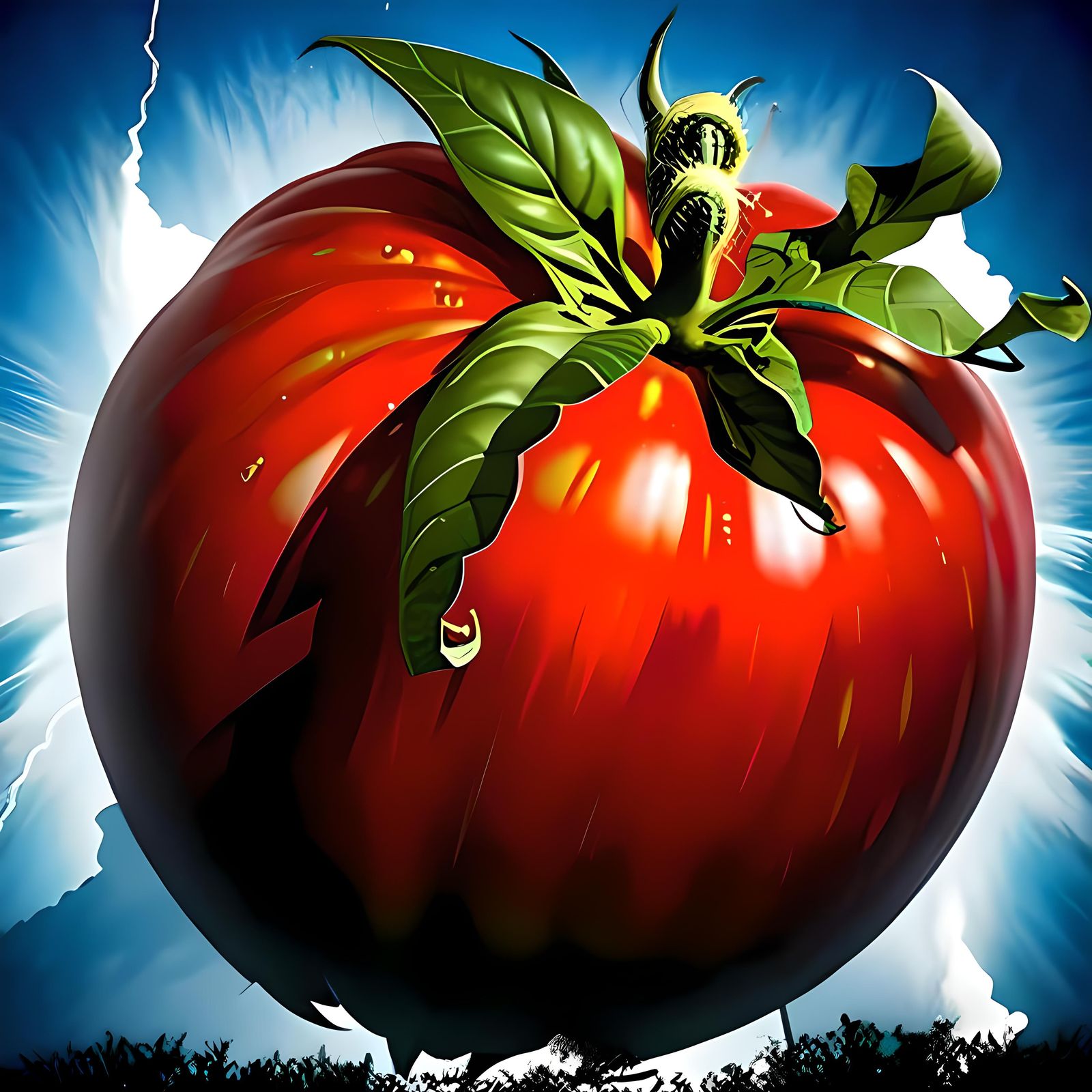 Tomato Tornado: An AI Generated Composite