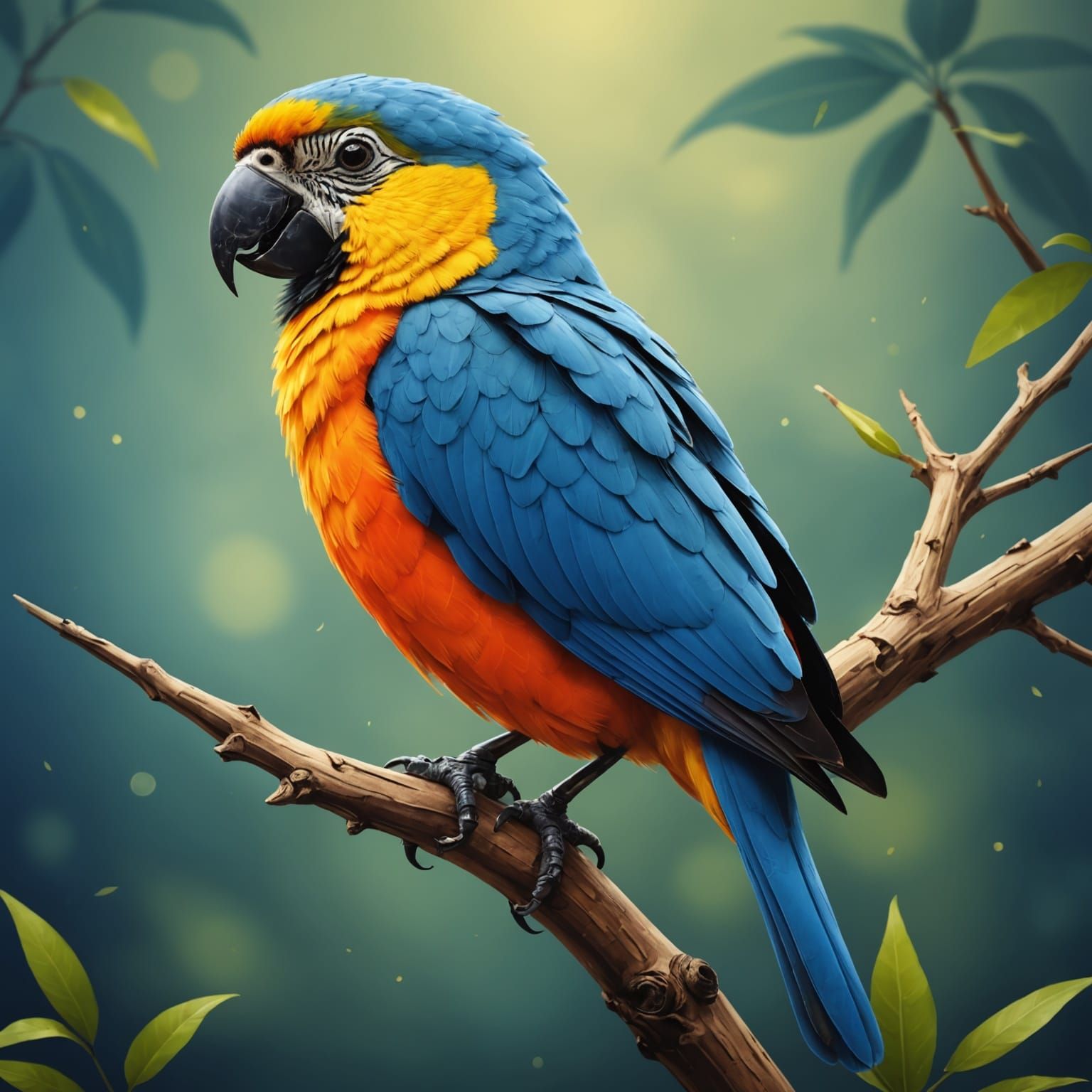 Majestic Bird of Paradise in Exotic Landscape