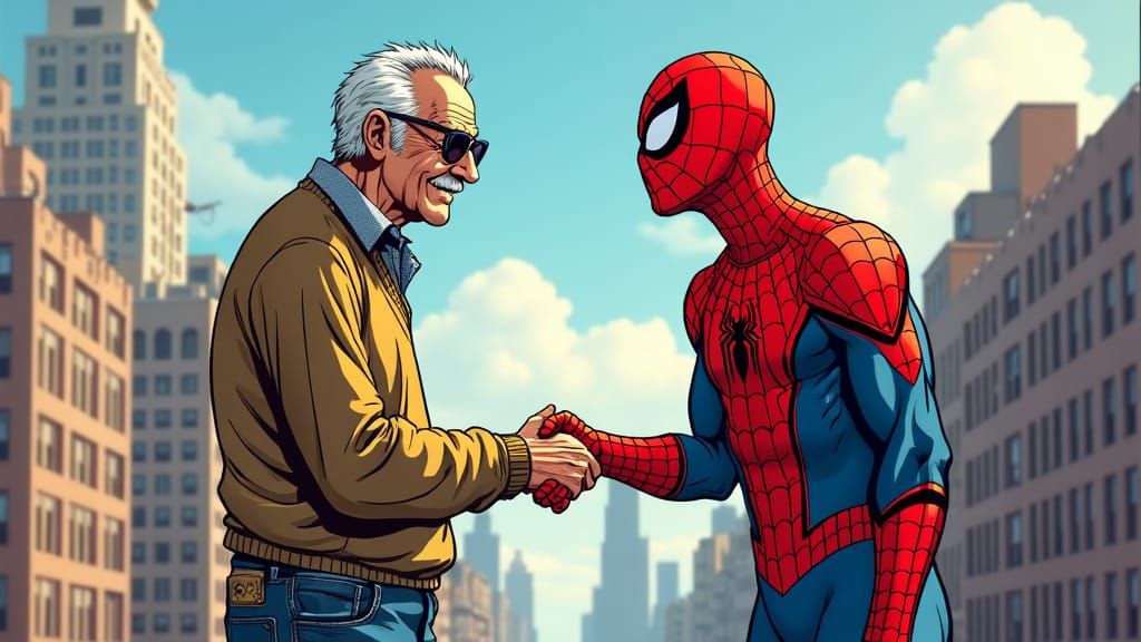 Spider-Man and Stan Lee: A Heartwarming Comic Book Moment