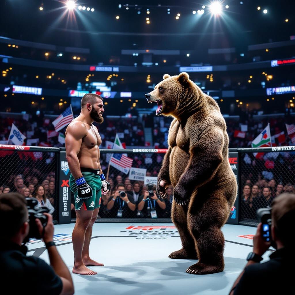 UFC Weigh-In: Khabib vs. Grizzly Bear in Brooklyn