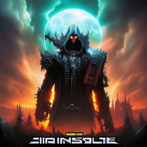 Demon Skull Underworld in Branchpunk Style