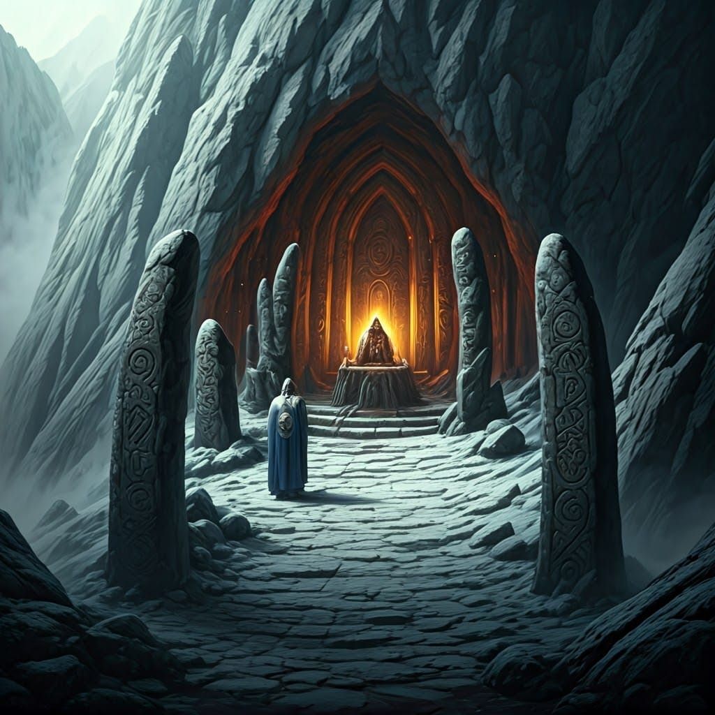 Epic Slavic Monastery in Morning Frost