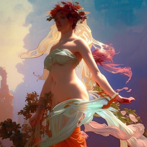 Aphrodite Concept Art in Dynamic Lighting