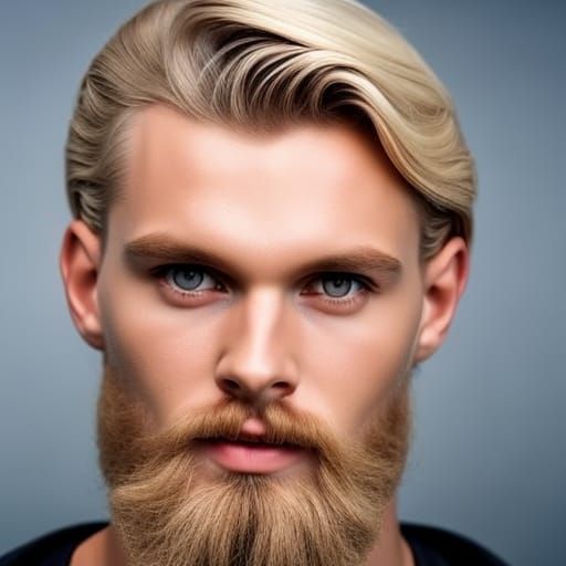 Handsome Viking Portrait with Studio Lighting