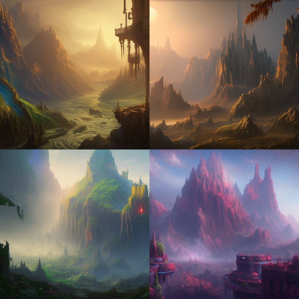 Wednesday Addams: Detailed Matte Painting in Deep Color