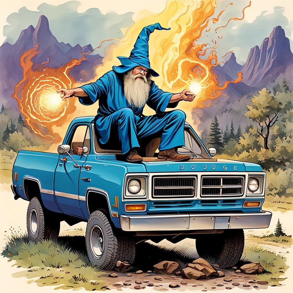 Wizard Zaps Classic 1978 Dodge Pickup