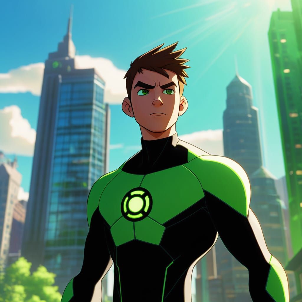 Ben 10 Heroic Pose in Cartoon 3D Animation