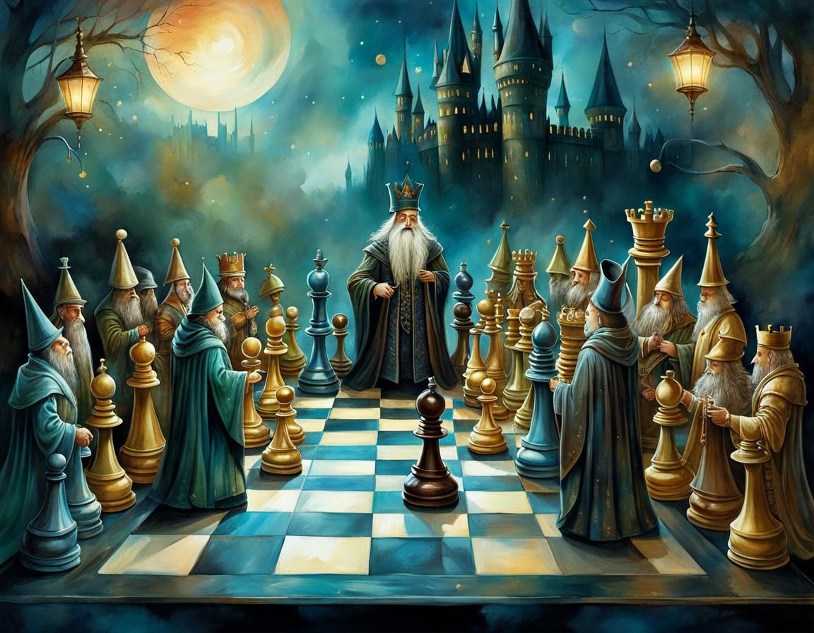 Magical Wizard Chess with Human Pieces