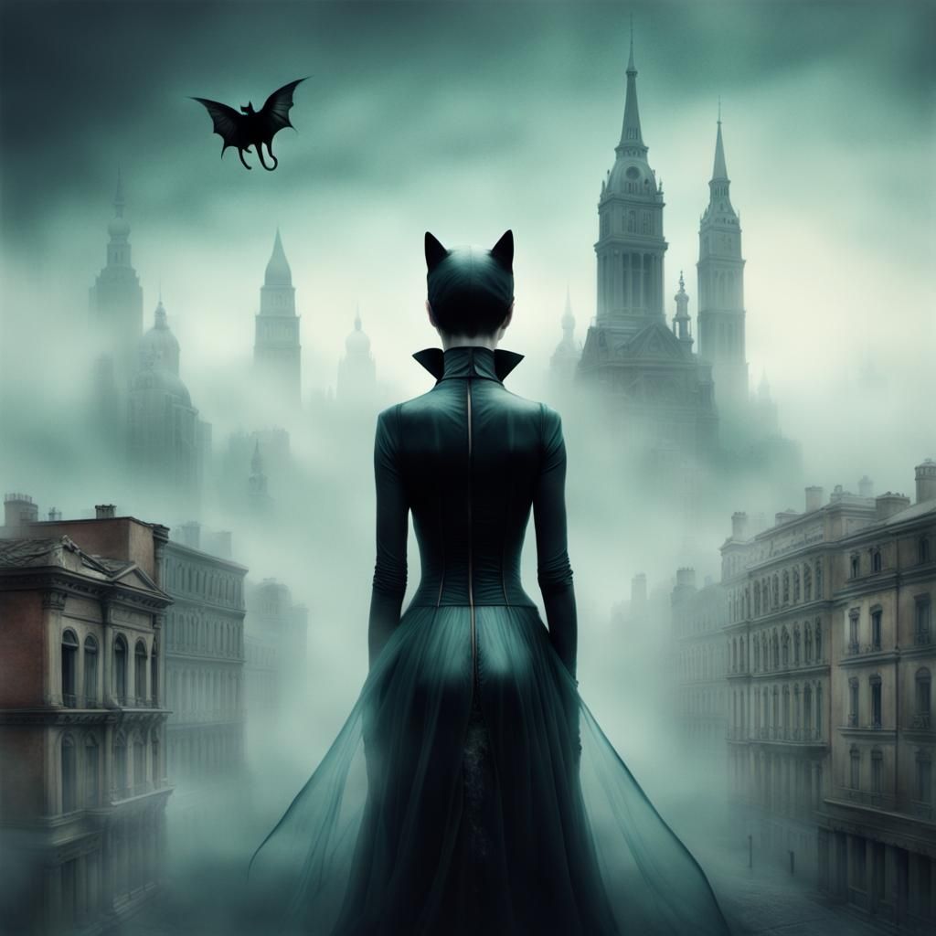 catwoman in city