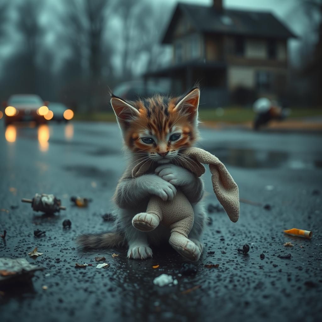 Sad kitten