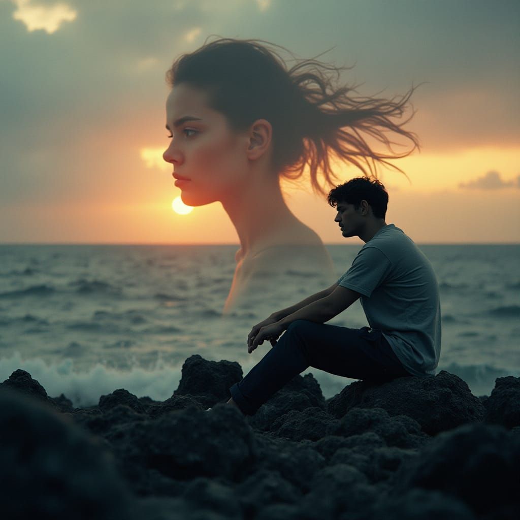 Melancholy Man by the Sea: Evoking Loss