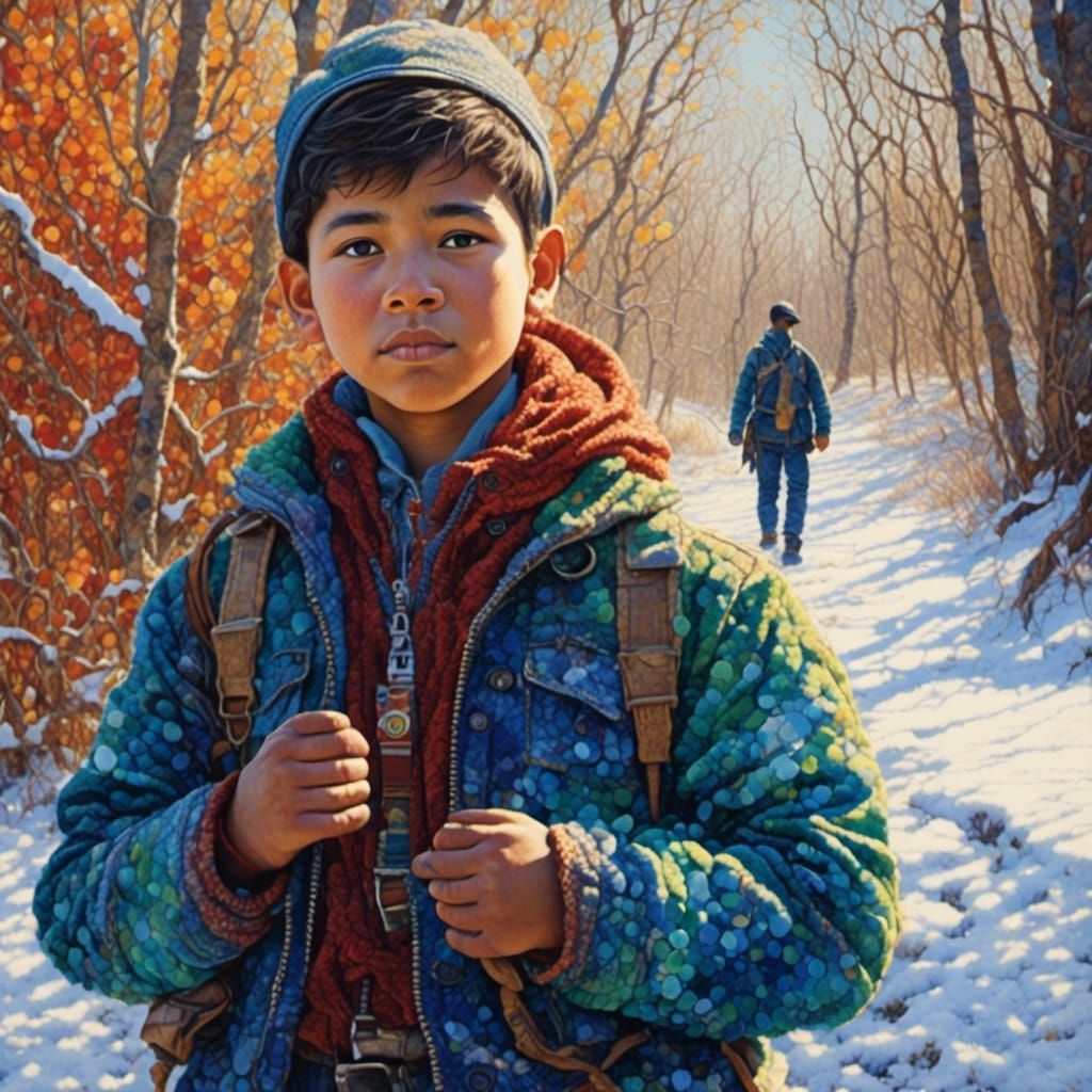 A native boy is left alone in the wilderness by the policeman who is walking away. His Starlight Tour begins.