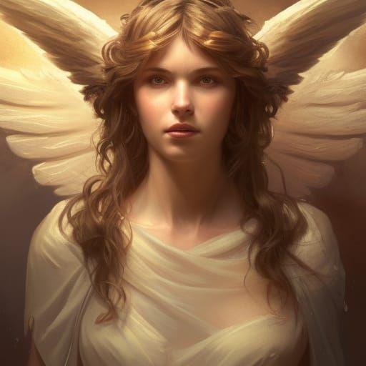Biblically Accurate Angel Portrait in Unreal Engine 5