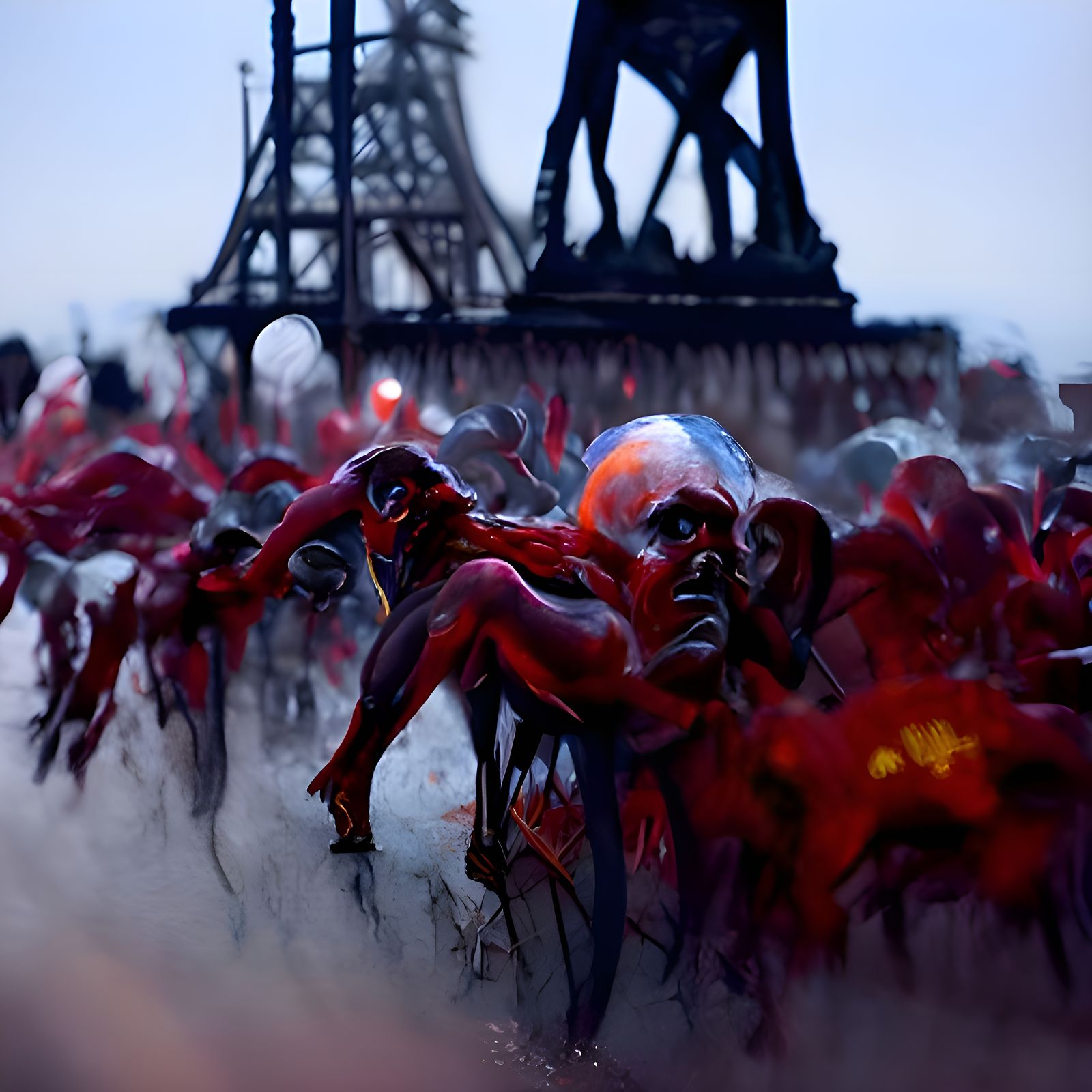Demons at Eiffel Tower