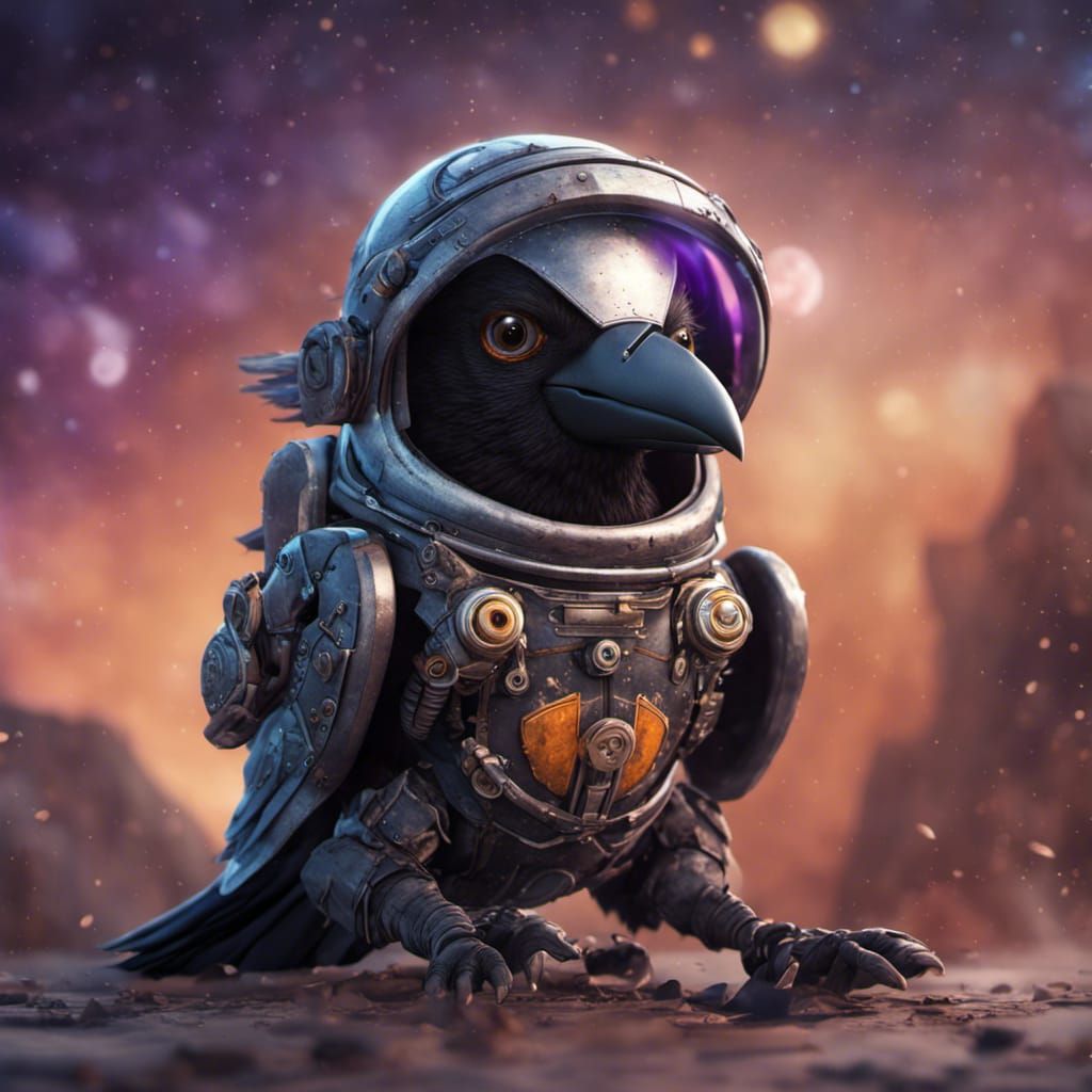 Astronaut Crow Concept Art in Unreal Engine 5