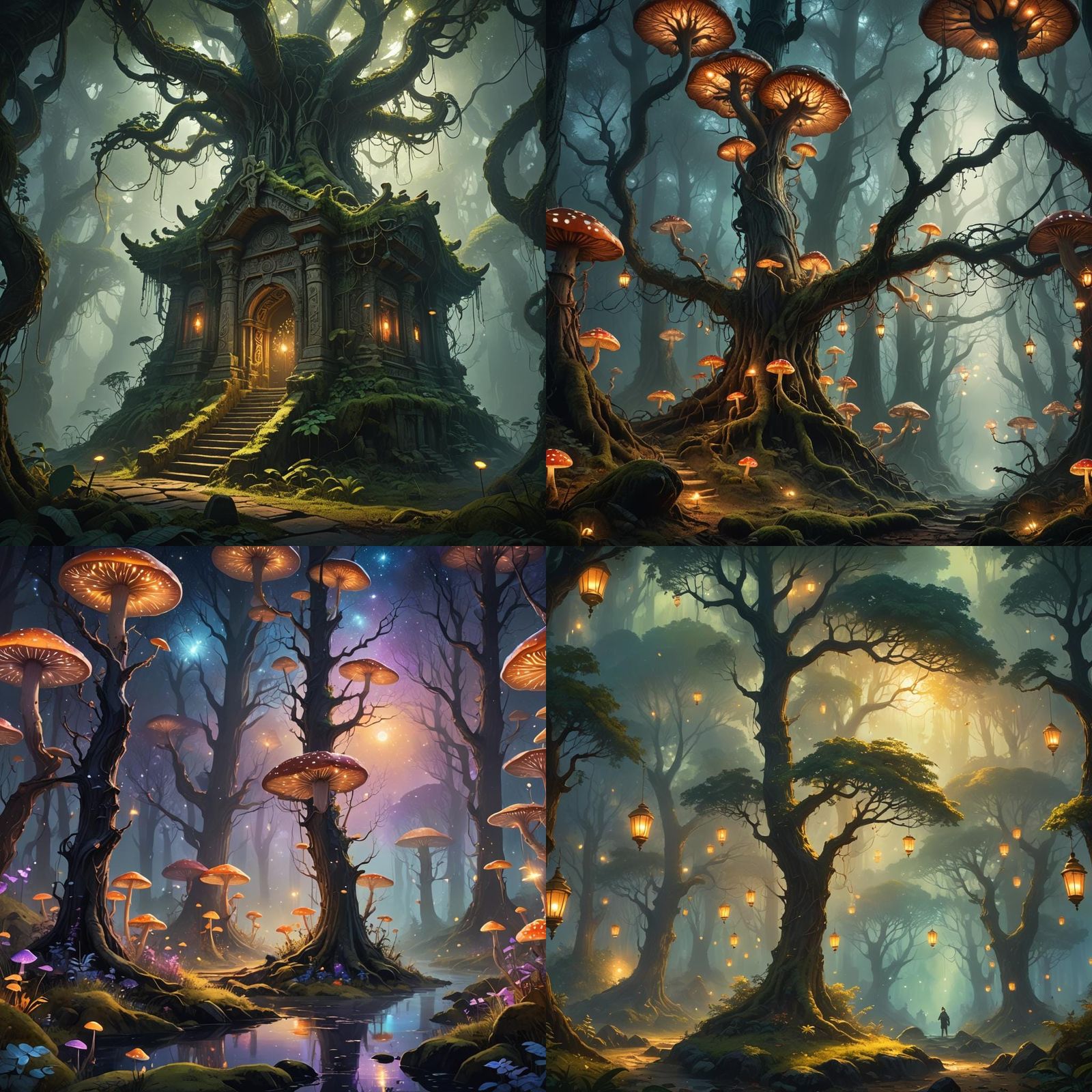 Enchanted Forest: Detailed Matte Painting