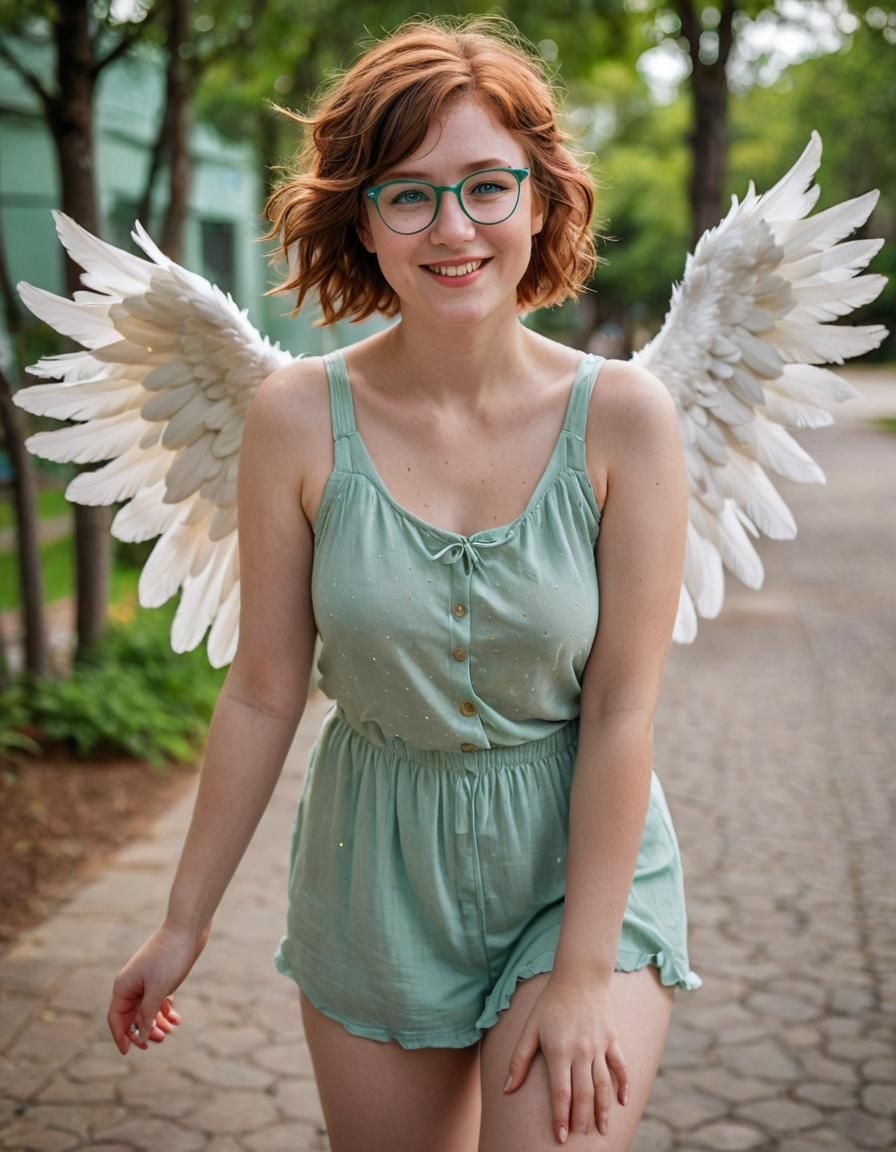 (PROFESSIONAL PHOTOGRAPHY, DSLR 64 MEGAPIXELS, BOKEH, FULL BODY POSES IN HEAVENLY PARADISE EMOTIONAL SHY BLUSHING CAUCAS...