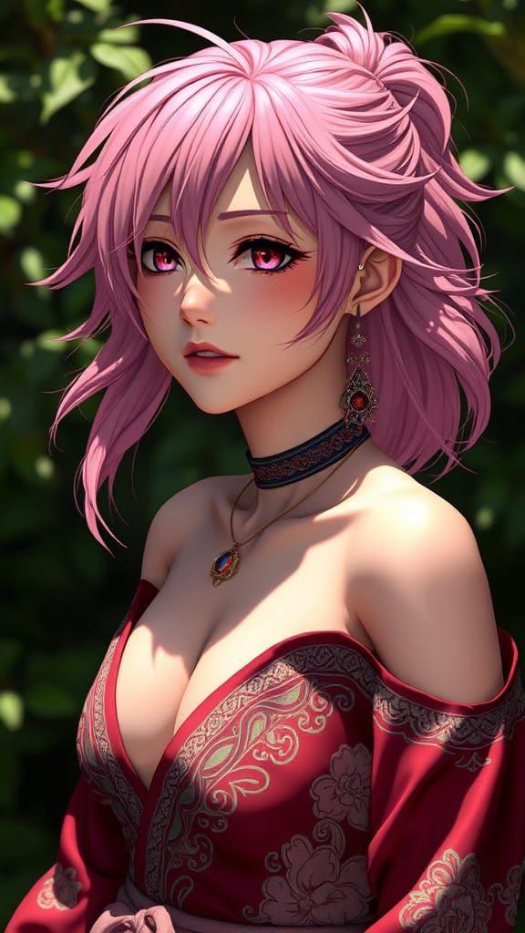 Photorealistic Sakura Haruno in Sunlight