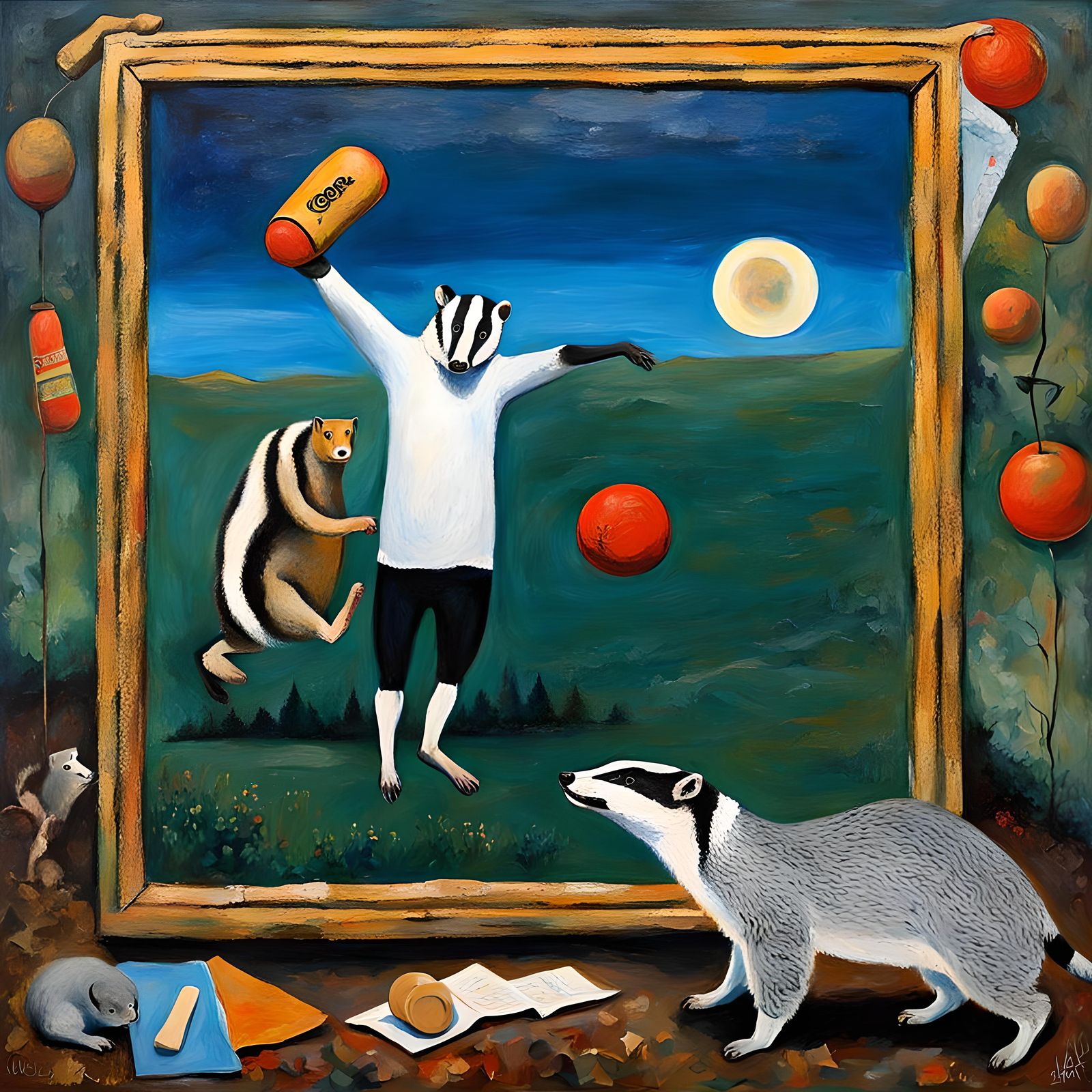 Discovering the way of sublimation of atavistic hunger by way of yoga and boxing with badgers