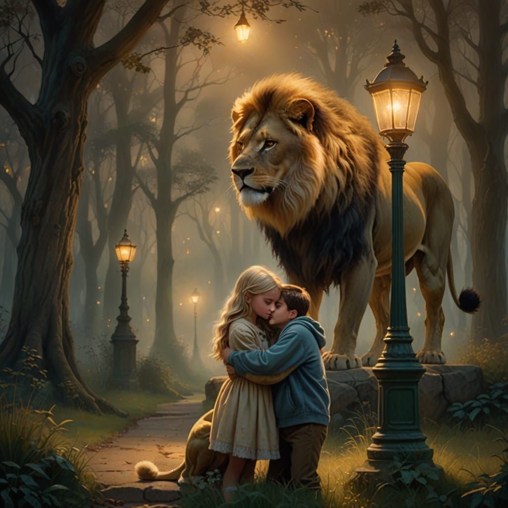 Ethereal Woodland Encounter in Soft Focus