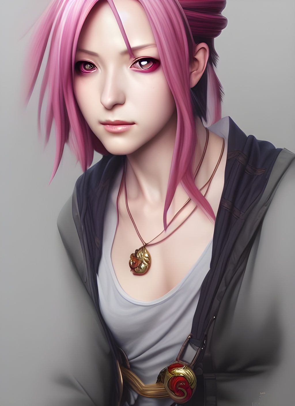 Detailed Portrait of Sakura Haruno in Fantasy Style