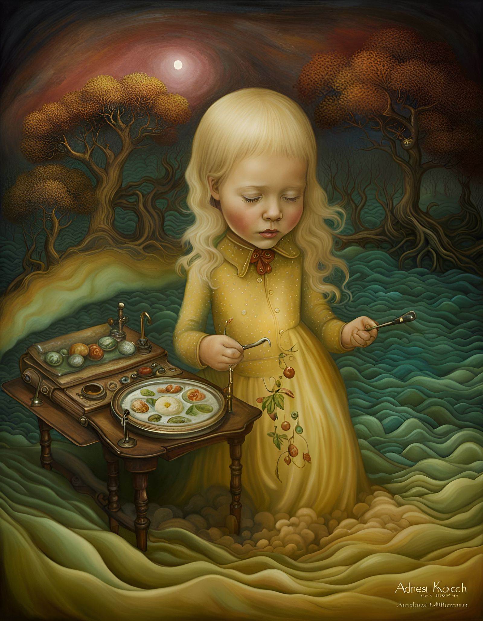 Magical Surrealism in Hyperrealistic Painting Style