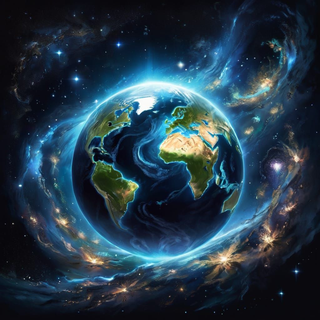 Glowing Earth in Cosmic Darkness