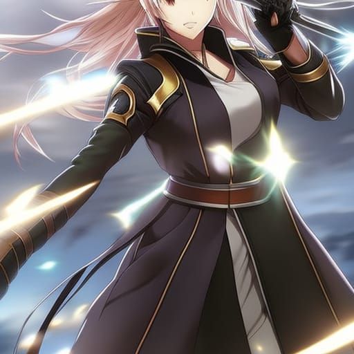 Super Saiyan Woman in Combat: Realistic Anime-Inspired Art