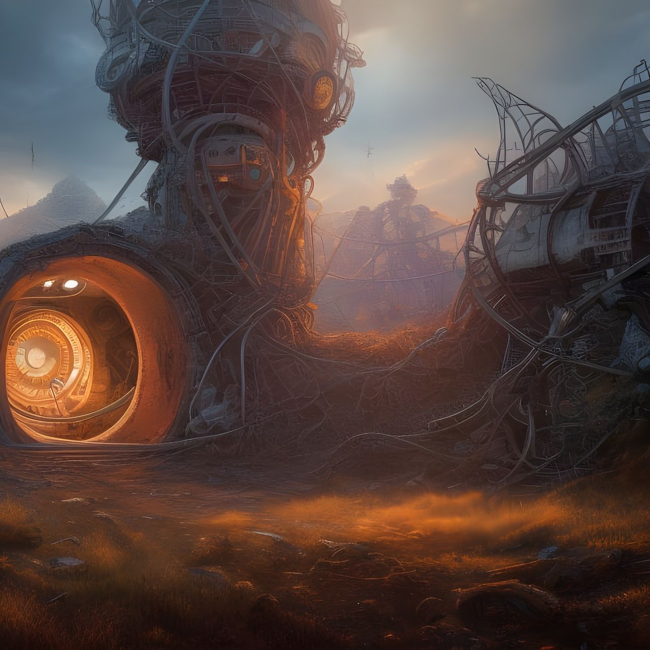 Apocalyptic Portal Machine, Digital Render