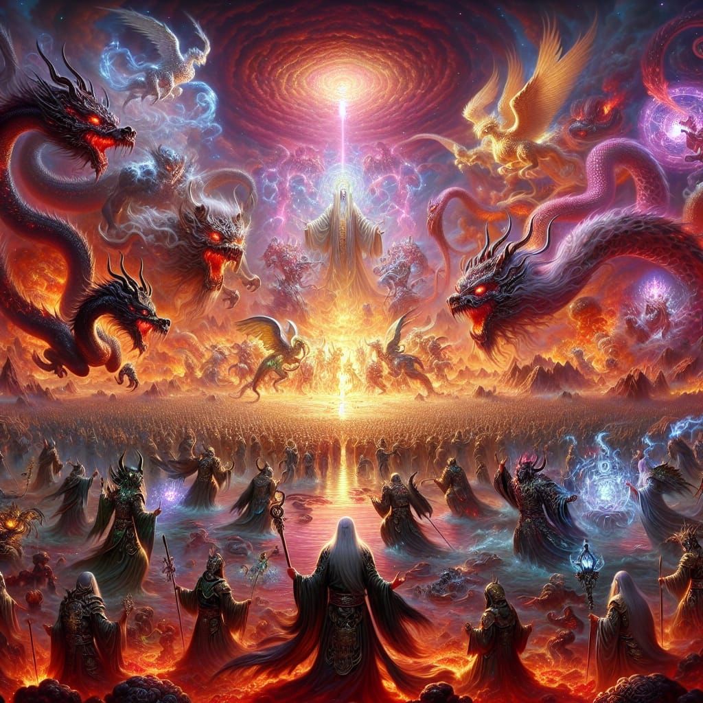 Battle of the Ten Thousand Immortals (萬仙陣) dark Jiejiao vs divine Kunlun