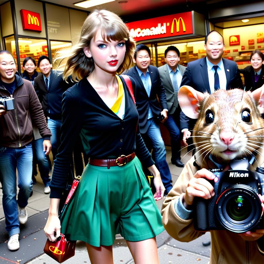 Rat Paparazzi Photographing Celebrity