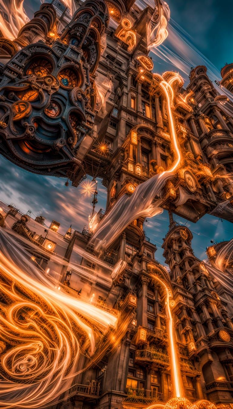 Art Deco Self-Awareness in Thermal Imaging Style