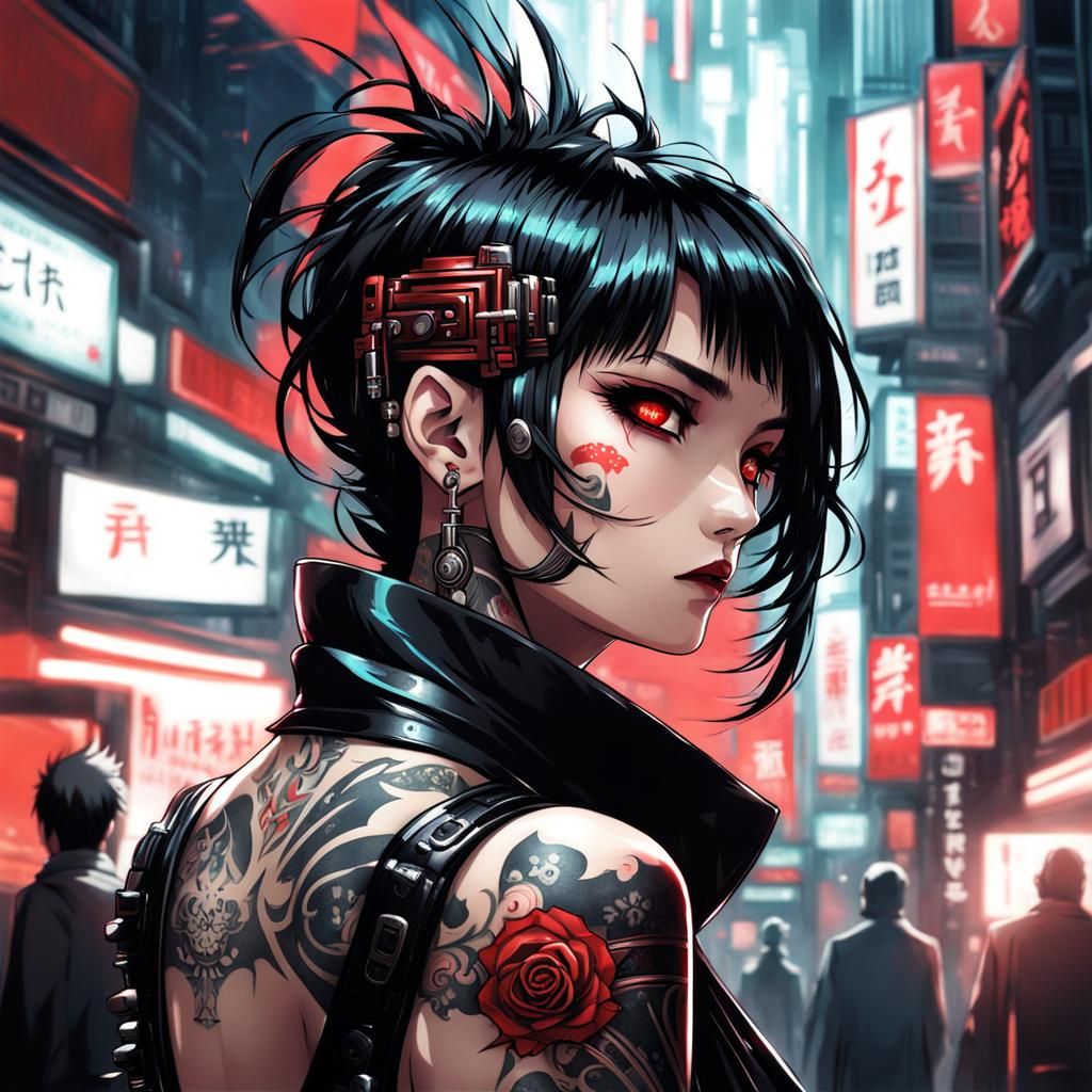 Cyberpunk 2020 : Rosa Winters {Black Witch} Net-Runner Night city Vr2