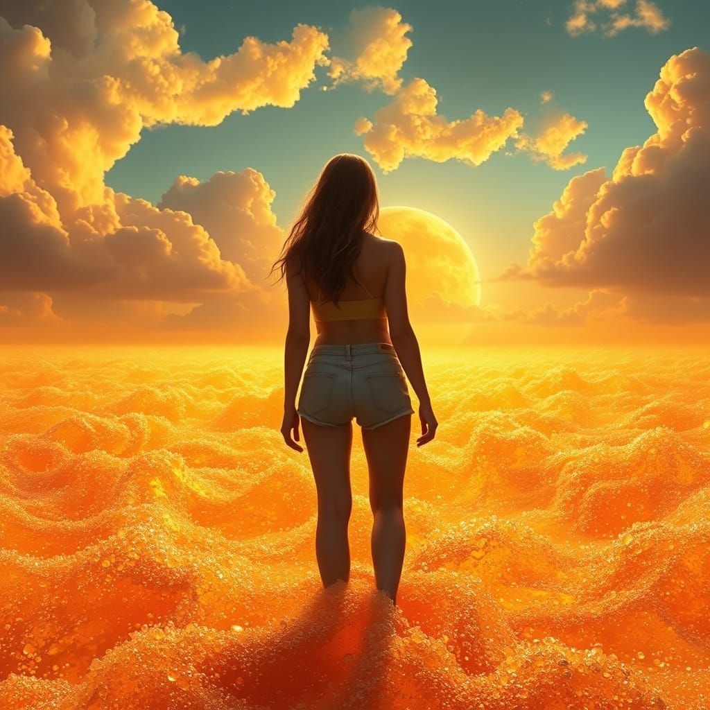 Dreamlike Soda Horizon Inspired by Digital Artists