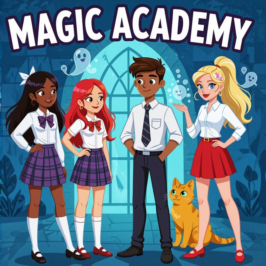Magic Academy: Comic Book Cover Art