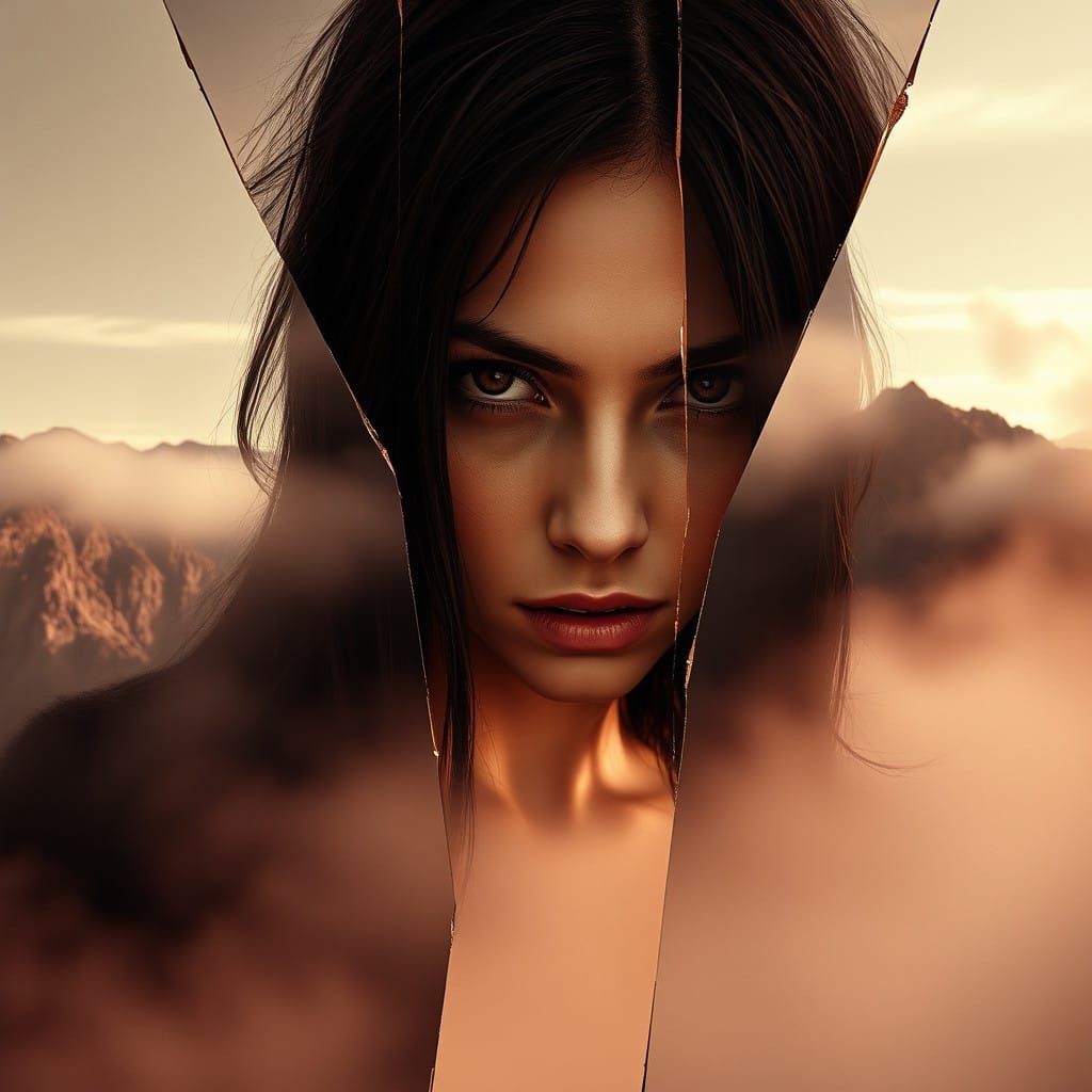 fragmented  portrait