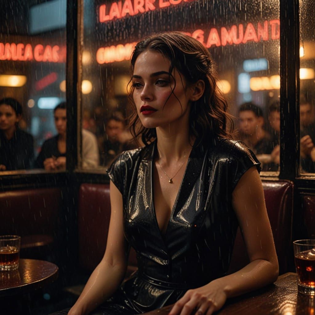 Vintage Jazz Bar Siren Exudes Noir-Inspired Elegance