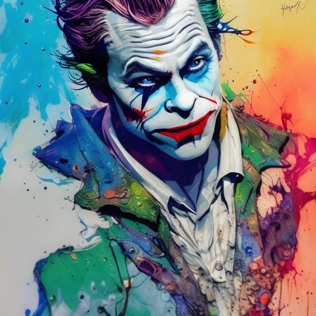 Crayon Caricature of Joker as Album Art