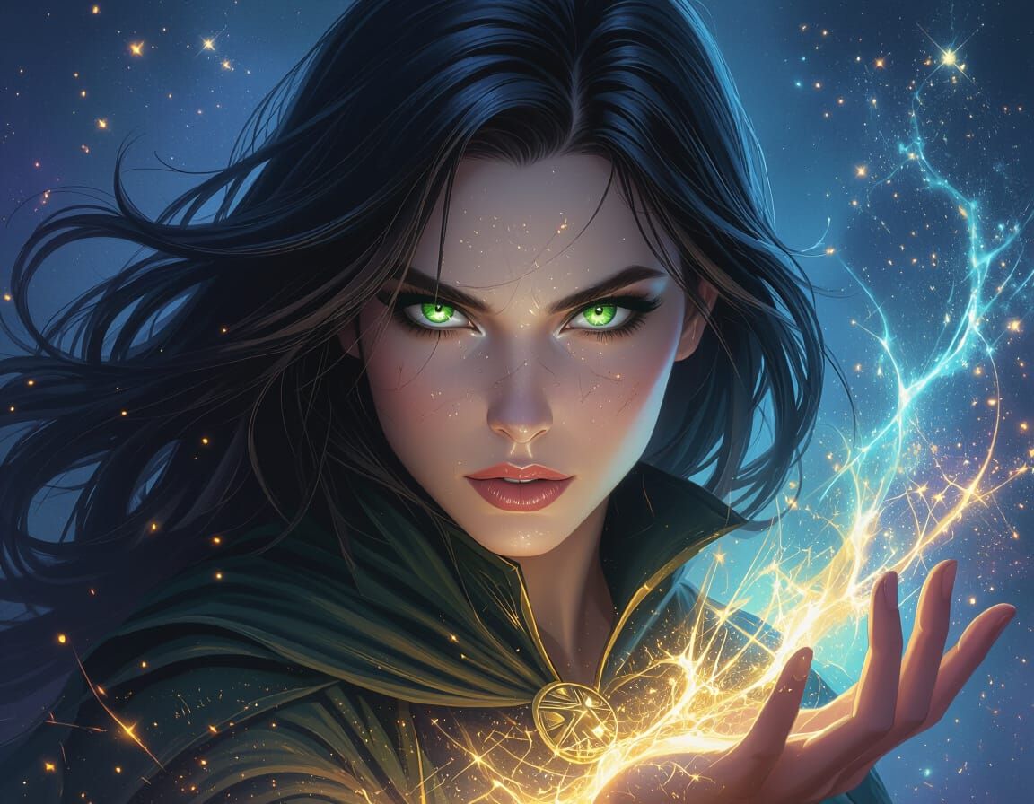 Cosmic Mage Unleashes Universal Power