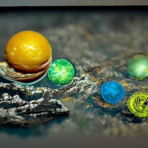 Detailed Matte Painting of the Solar System