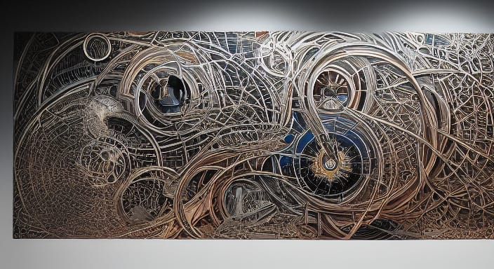 Surreal Dreamscapes in Vibrant Hues, Inspired by H.R. Giger'...