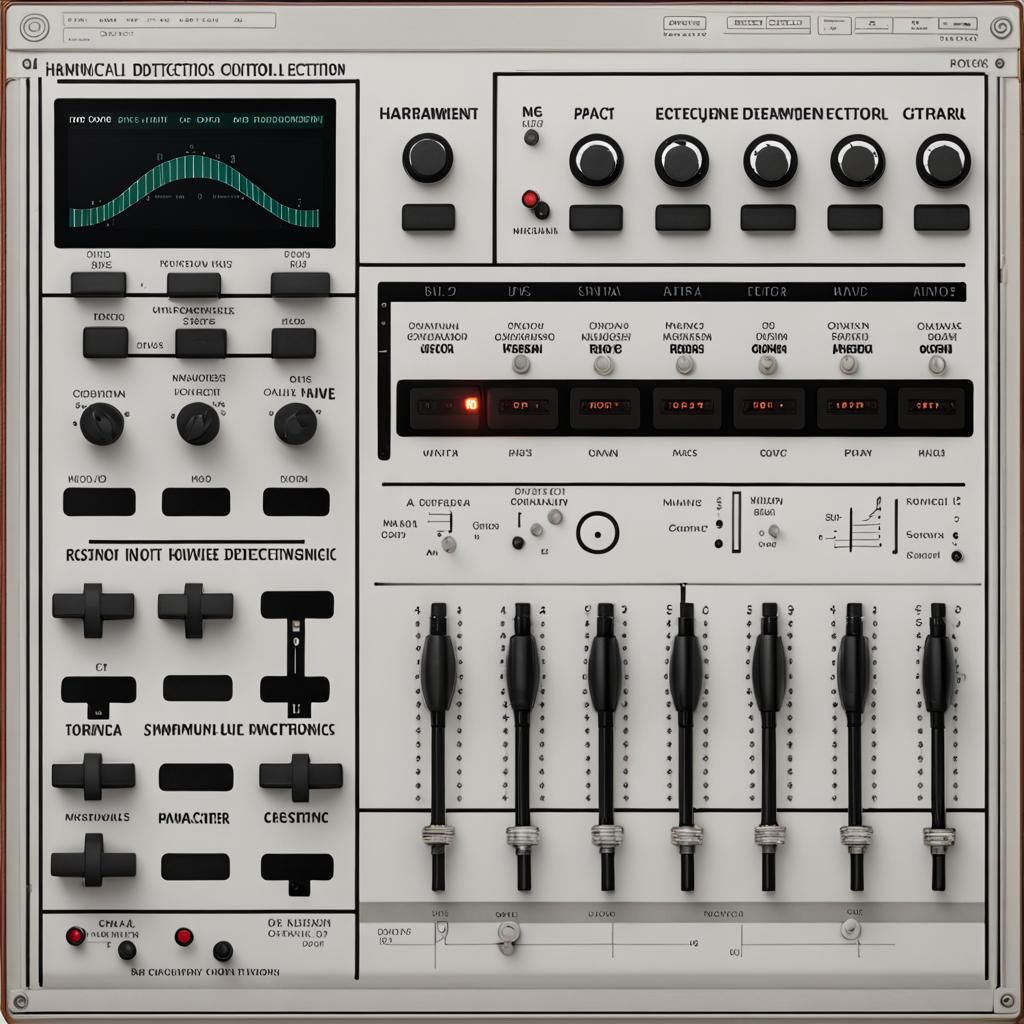Psychedelic Electronic Music Control Panel