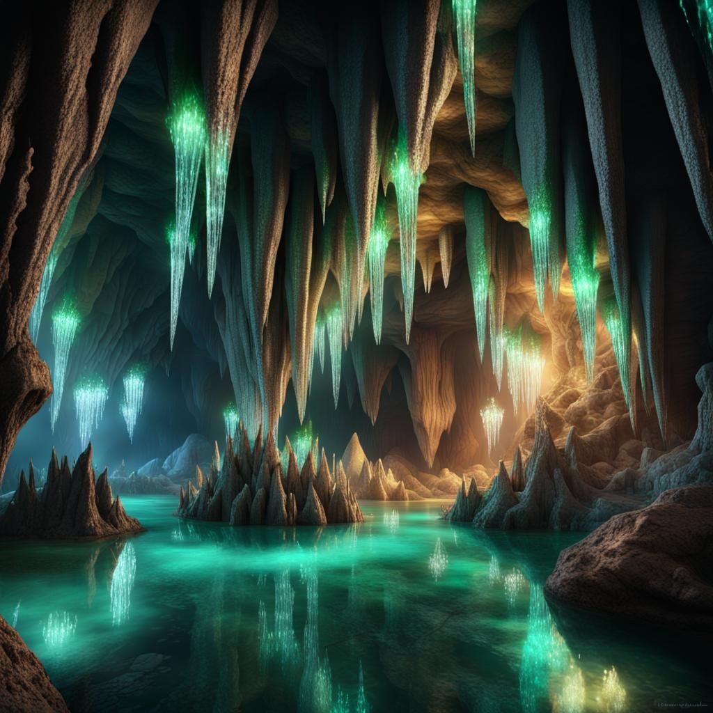 Magnificent Cave of Sparkling Lights